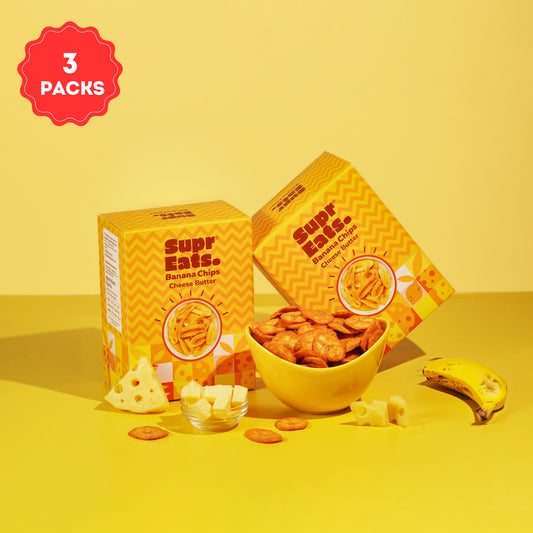 Cheese Butter Banana Chips | Thin & Less Oil | 150g