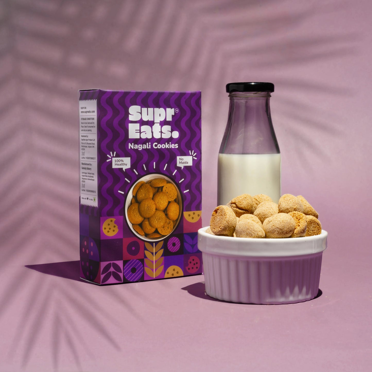 Ragi / Nagali Cookies | Millet Cookies | No Maida | 100g x 3