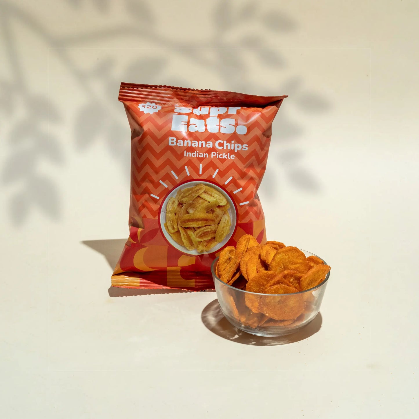 Indian Pickle Banana Chips Pouch | Minimal Fried | Pack of 10