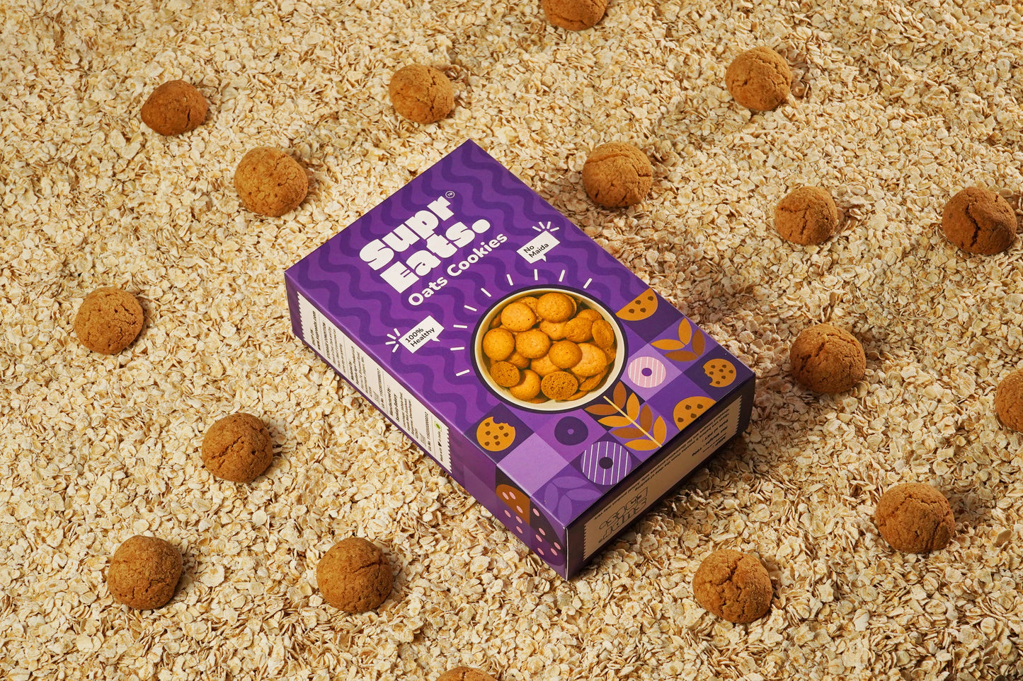 Oats Wheat Cookies | Mini Cookies | No Preservatives| 100g x 3
