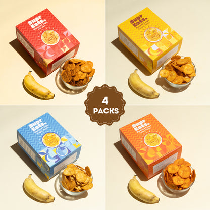 All Banana Chips  | Minimal Fried | 150g | Pack 4X