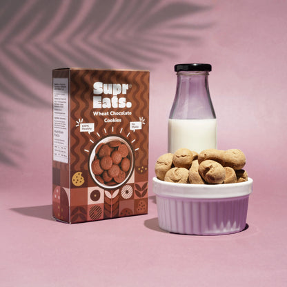 Wheat Chocolate mini Cookies | Healthy & Nutty | 100g